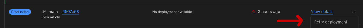 Cloudflare Pages Hugo Retry Deployment